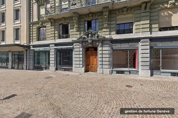 Immeuble des bureaux de Accurate Wealth Management, quai de l'Ile 15 à Genève
