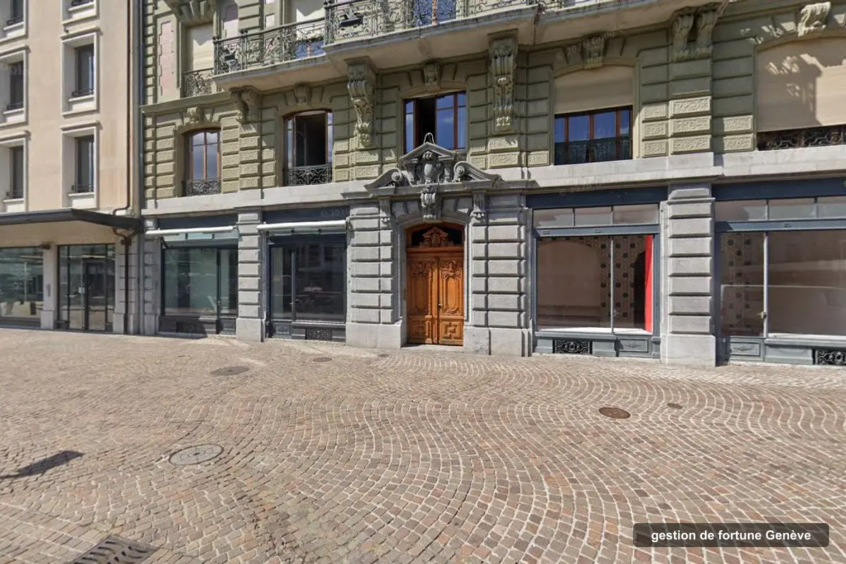 Immeuble des bureaux de Accurate Wealth Management, quai de l'Ile 15 à Genève