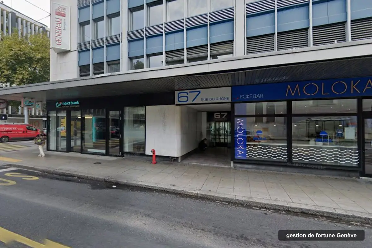Building of Alternative Investment Solutions's offices, Rue du Rhône 67, Genève