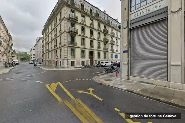 Immeuble des bureaux de Aquila Invest Geneva, rue de la Synagogue 41 à Genève