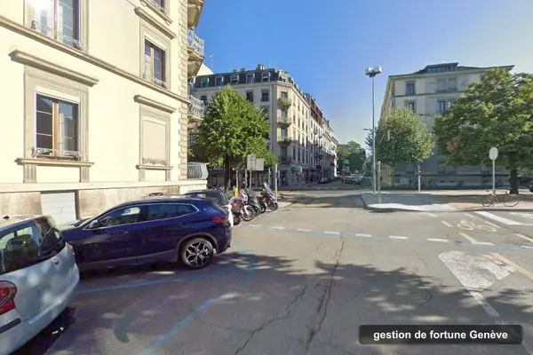 Immeuble des bureaux de Auris Wealth Management, Boulevard des Philosophes 15 à Genève