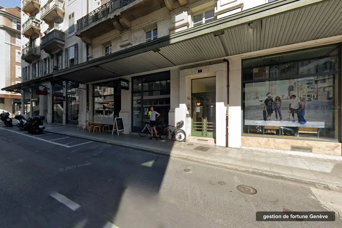 Building of AV Management's offices, rue Claudine-Levet 7, Genève