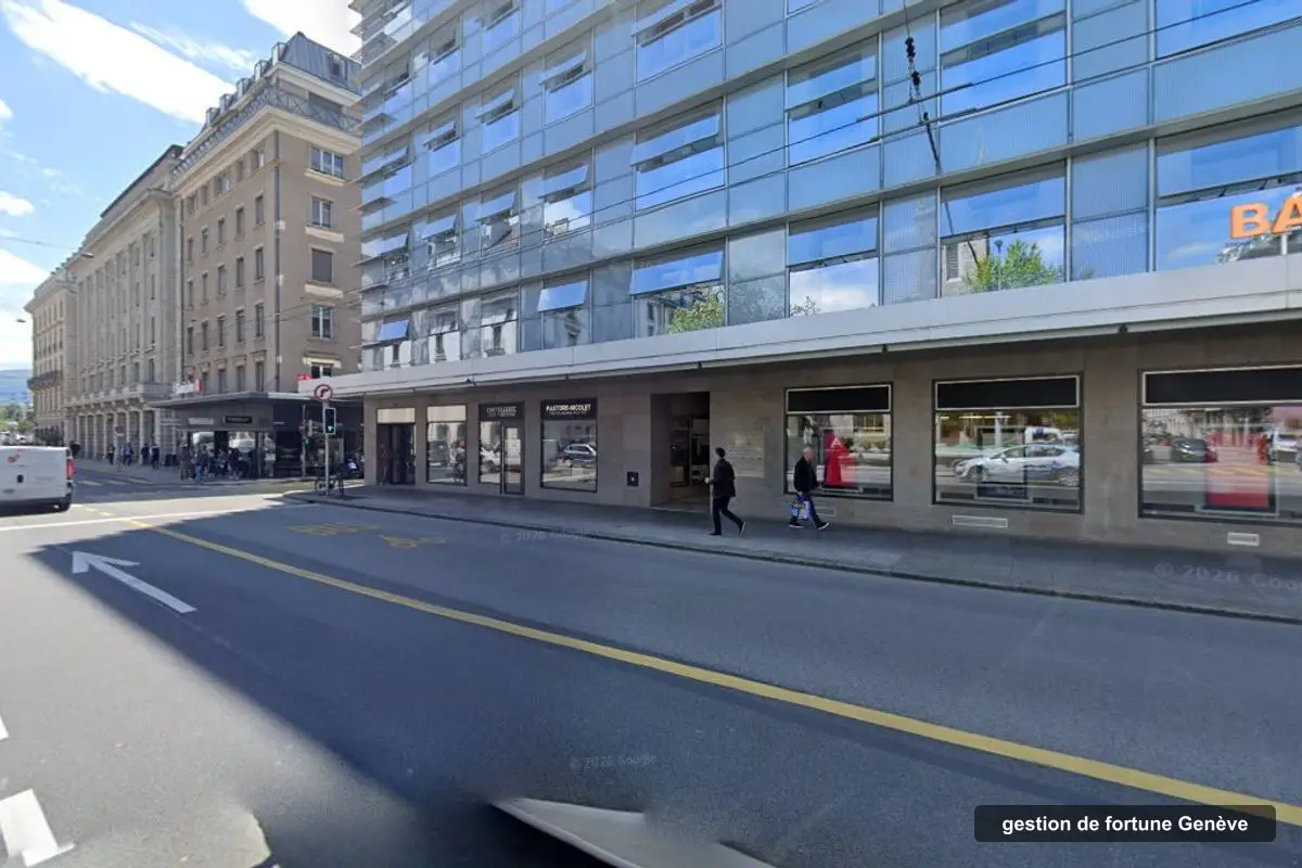 Immeuble des bureaux de AVR Capital, Rue du Mont-Blanc 7 à Genève