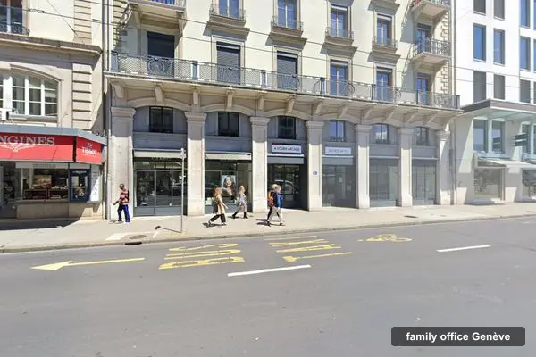 Immeuble des bureaux de AWAP Asset Management, rue du Mont-Blanc 4 à Genève