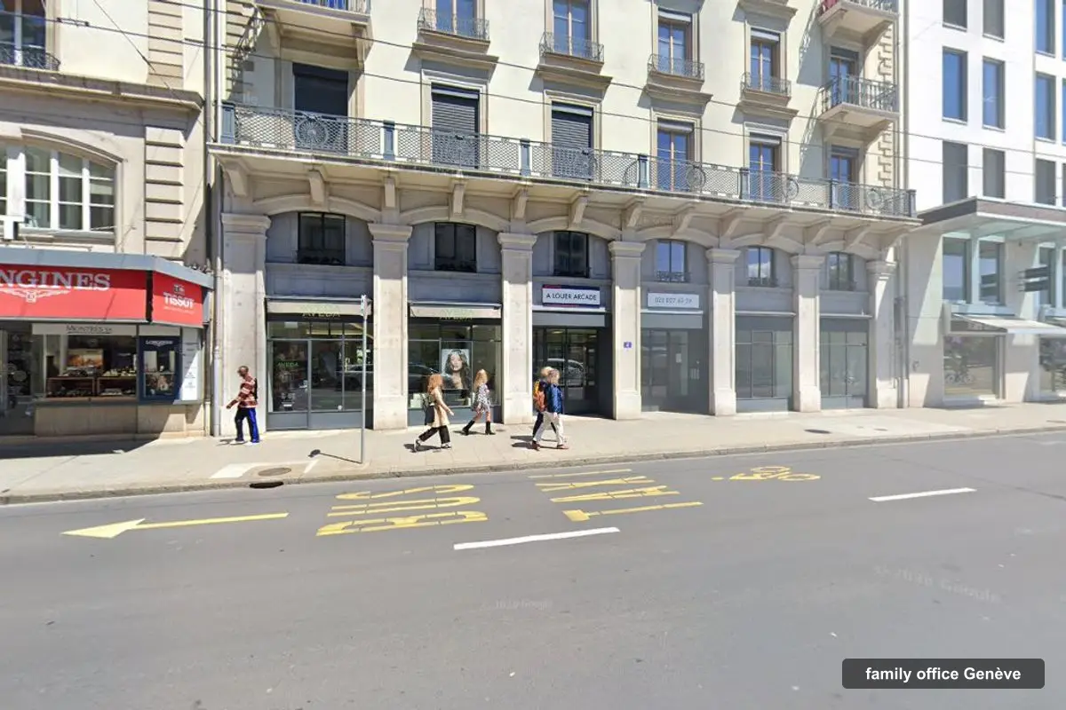 Building of AWAP Asset Management's offices, rue du Mont-Blanc 4, Genève