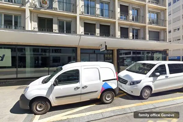 Immeuble des bureaux de Axia Management, rue de Lausanne 72 à Genève