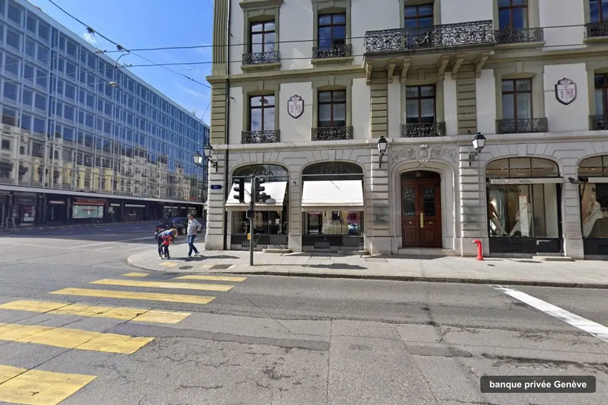 Immeuble des bureaux de Banque Eric Sturdza, Rue du Rhône 112 à Genève