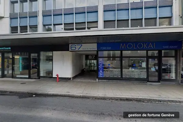 Immeuble des bureaux de Baseline Wealth Management, Rue du Rhône 67 à Genève