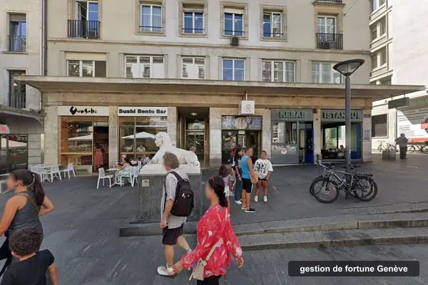 Immeuble des bureaux de BO'H, rue du Mont-Blanc 21 à Genève