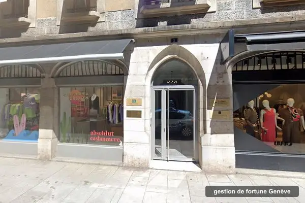 Immeuble des bureaux de C4 First Conseil et Gestion de Patrimoines, rue du Purgatoire 1 à Genève