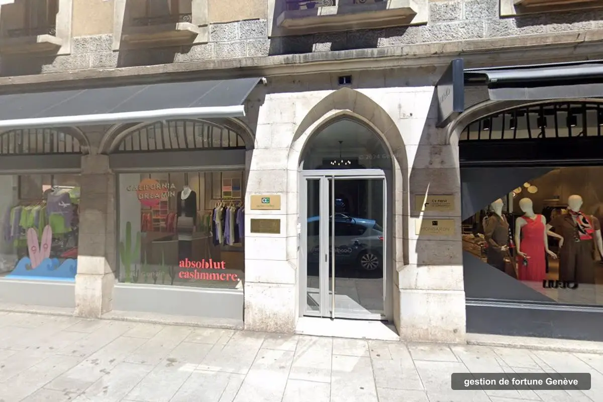 Immeuble des bureaux de C4 First Conseil et Gestion de Patrimoines, rue du Purgatoire 1 à Genève