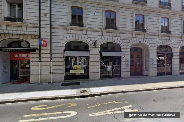 Immeuble des bureaux de Capital Vision, rue du Rhône 59 à Genève