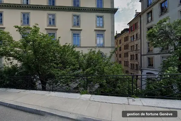 Immeuble des bureaux de Capitelia Invest, rue de Saint-Léger 19 à Genève