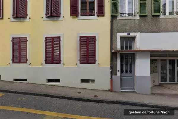 Immeuble des bureaux de Clearwater investments, Rue de la Colombière 33 à Nyon