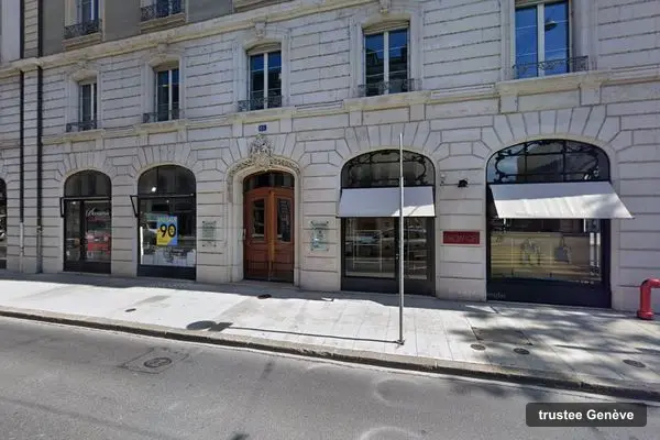 Immeuble des bureaux de Clermont Trust (Switzerland), rue du Rhône 61 à Genève