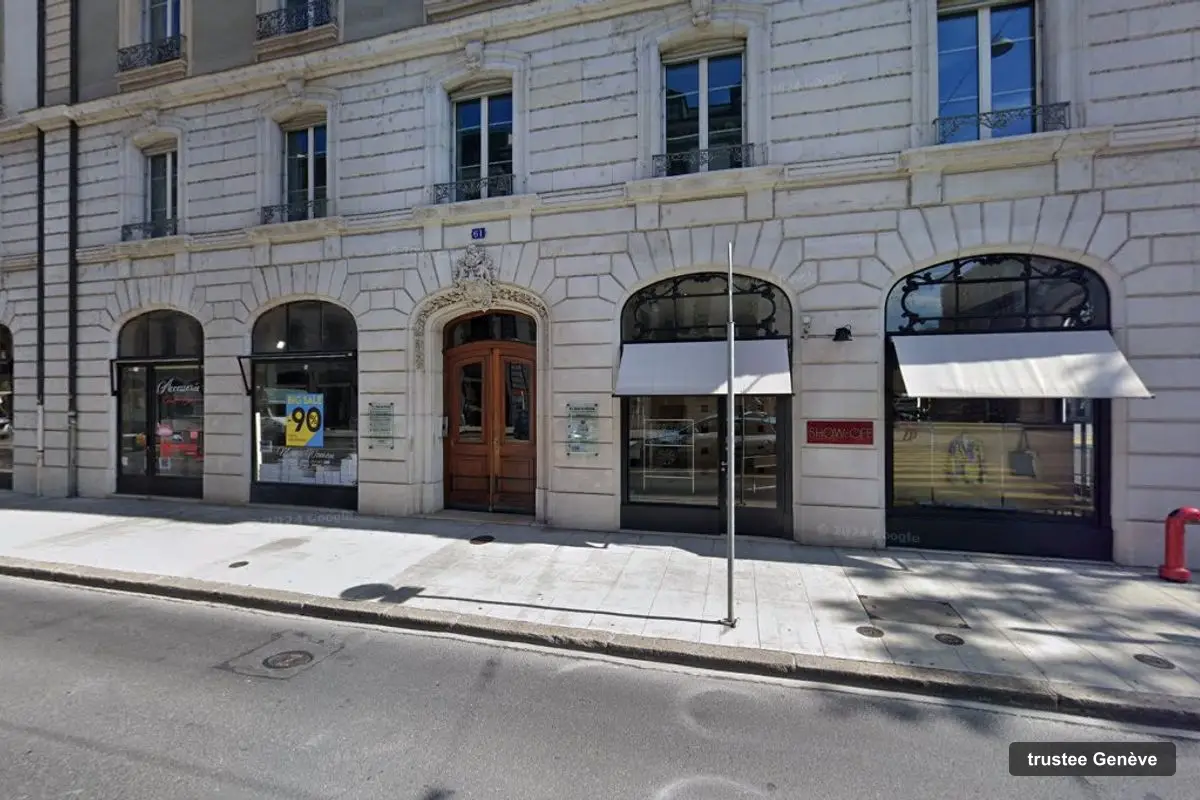 Immeuble des bureaux de Clermont Trust (Switzerland), rue du Rhône 61 à Genève