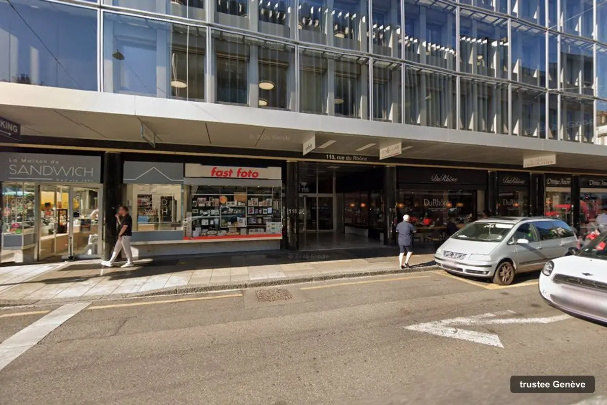 Building of Corpag Services (Switzerland)'s offices, Rue du Rhône 118, Genève