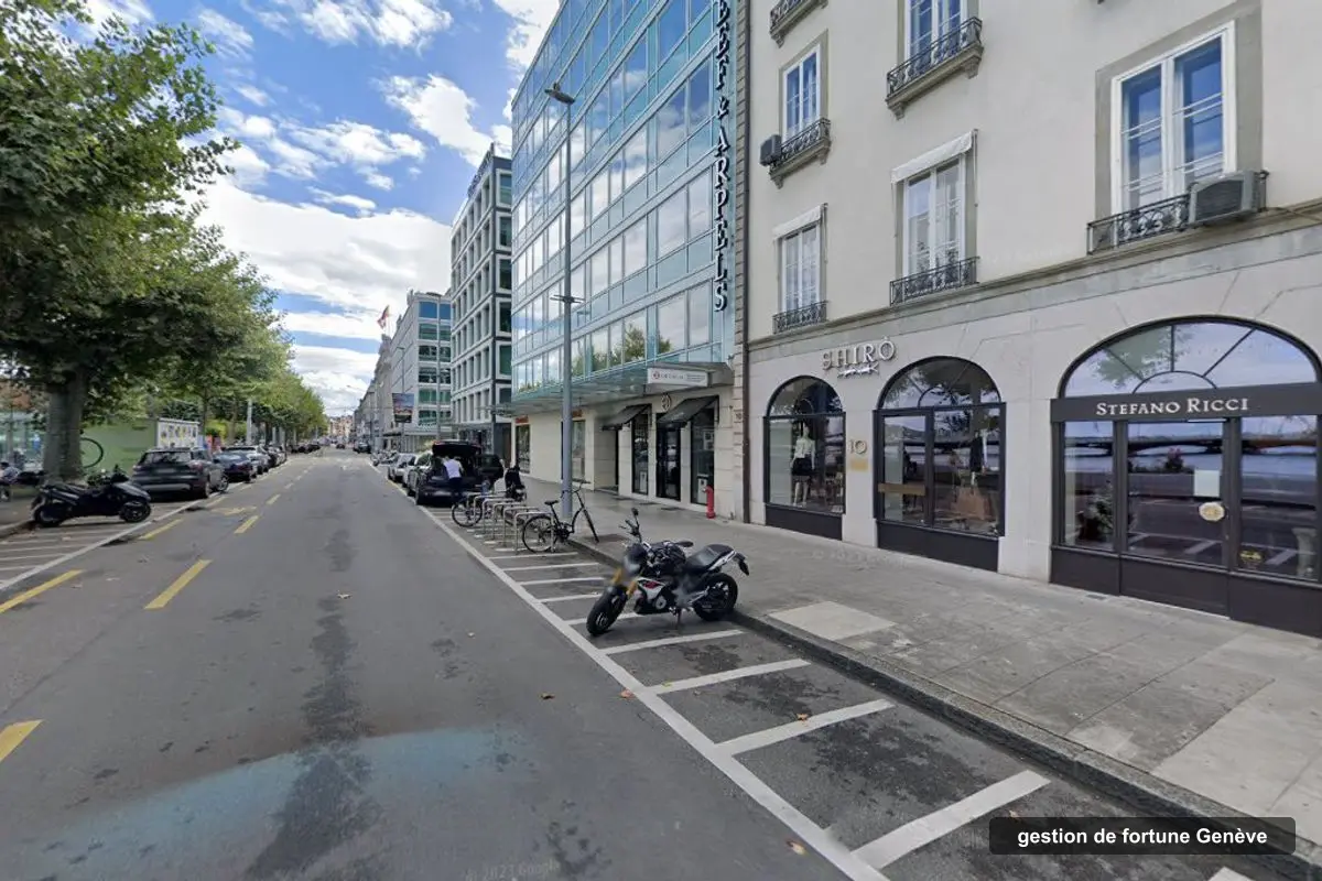 Immeuble des bureaux de Decalia, rue du Rhône 31 à Genève