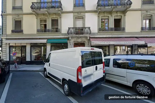 Immeuble des bureaux de Emeraude Suisse Capital, rue du Conseil-Général 4 à Genève