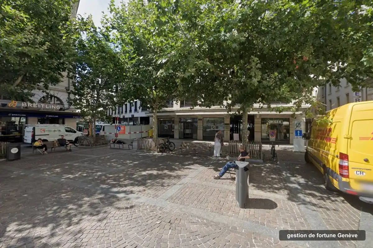 Immeuble des bureaux de EUROCAPITAL advisors (Switzerland), place des Bergues 1 à Genève