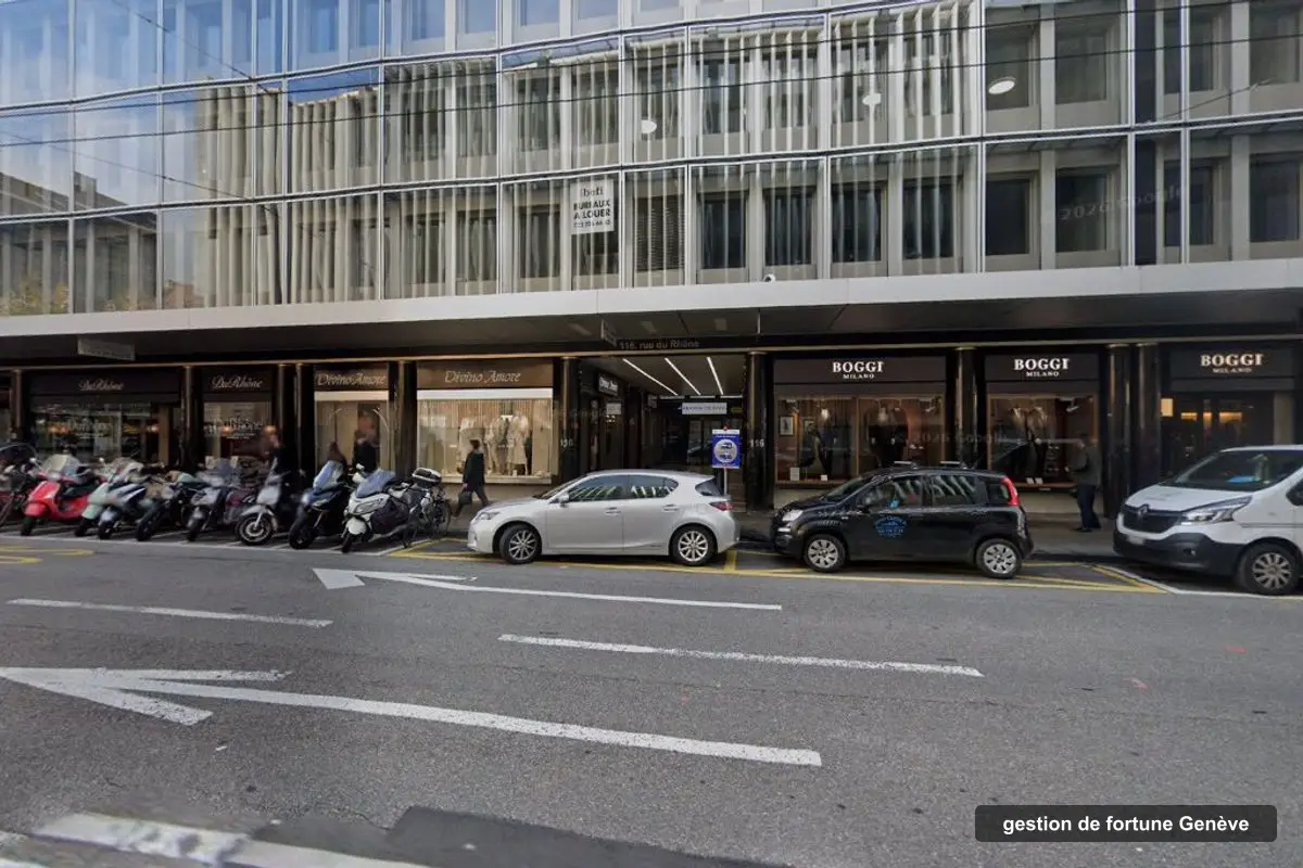 Immeuble des bureaux de FLORNOY & Associés Gestion Genève, Rue du Rhône 116 à Genève