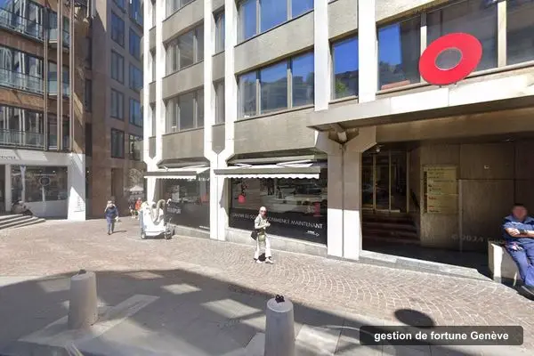 Immeuble des bureaux de Global Gate Asset Management, rue de la Rôtisserie 1 à Genève