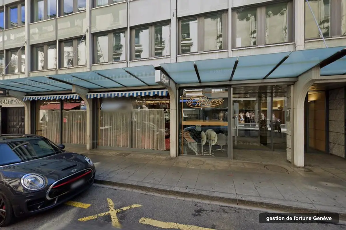 Building of Gyra's offices, rue du Prince 9-11, Genève