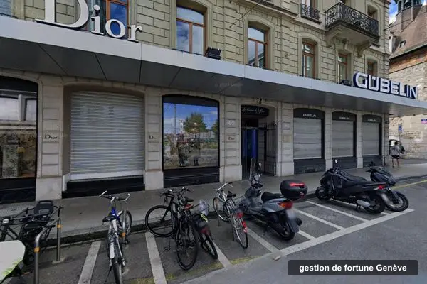 Immeuble des bureaux de JL Securities, rue du Rhône 60 à Genève