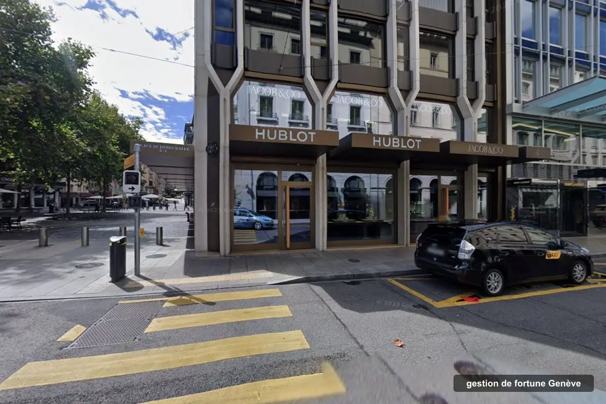 Building of LF Finance (Suisse)'s offices, Rue du Rhône 86, Genève