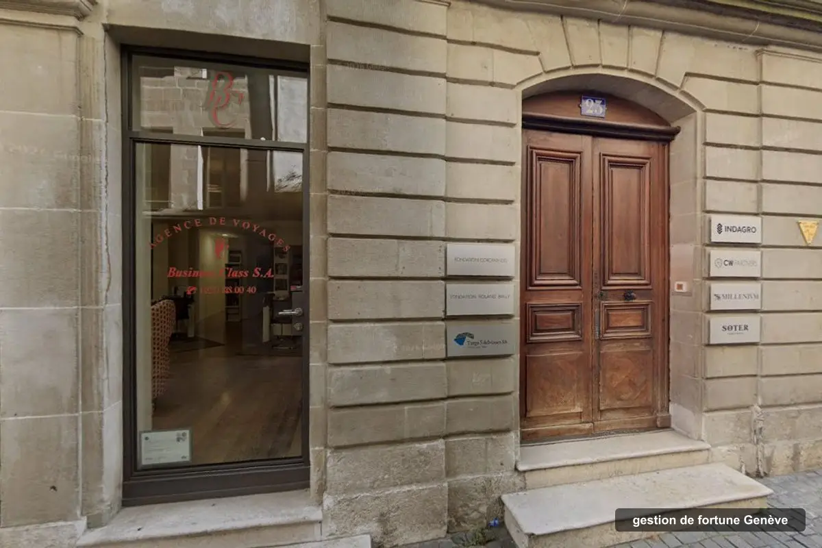 Building of Millenium Conseils et Placements's offices, Grand-Rue 23, Genève