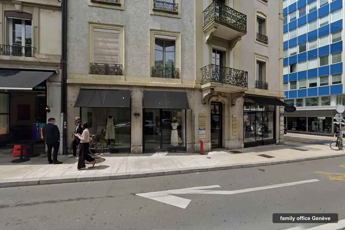 Immeuble des bureaux de Ness Family Office, Place des Eaux-Vives 8 à Genève