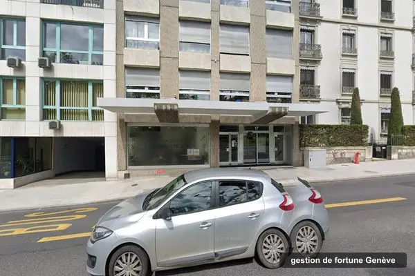 Immeuble des bureaux de Noga Capital Partners, rue de la Fontaine 7 à Genève