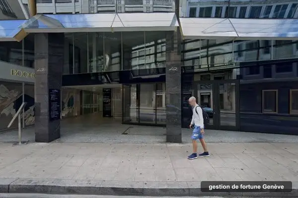 Immeuble des bureaux de Omega Wealth Management, Rue du Rhône 42 à Genève