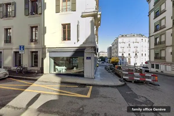 Immeuble des bureaux de Palms Family Office Suisse, Boulevard Helvétique 15 à Genève