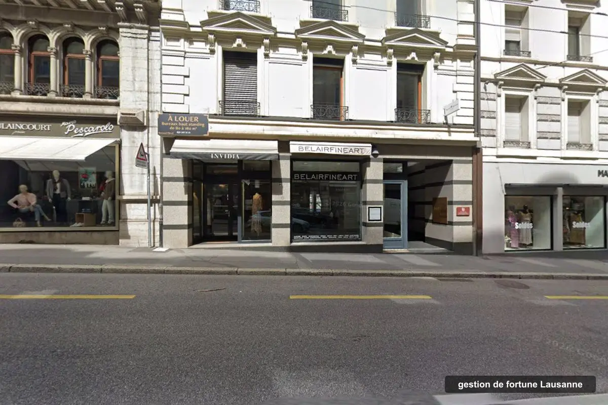 Immeuble des bureaux de Pensofinance, Rue du Grand-Chêne 6 à Lausanne