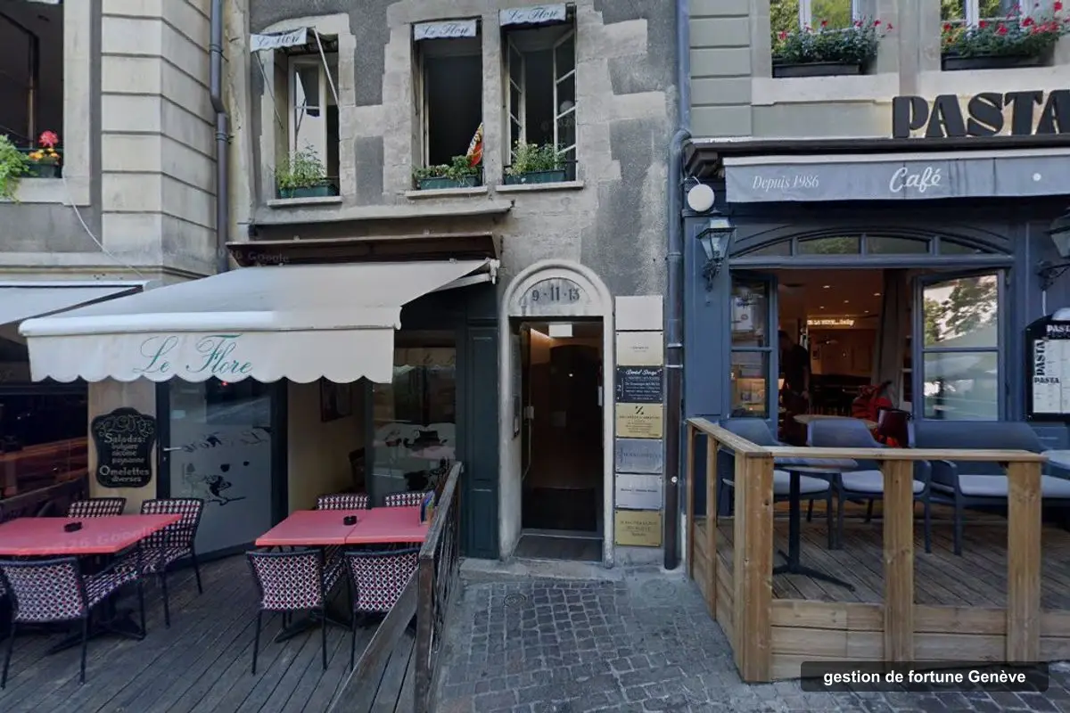 Immeuble des bureaux de PiC Finance, rue de la Fontaine 13 à Genève