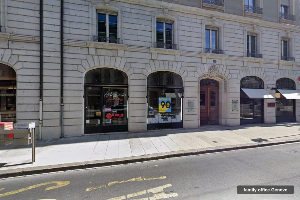 Immeuble des bureaux de Pramadex, Rue du Rhône 61 à Genève
