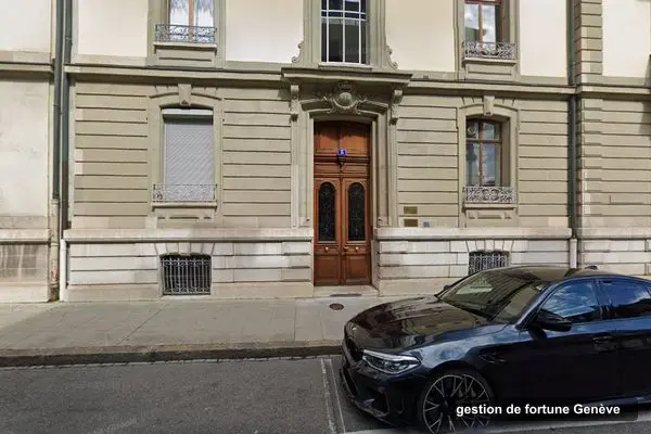 Immeuble des bureaux de SAGEFOR Société Anonyme de Gérance de Fortunes, Rue François-Bellot 5 à Genève