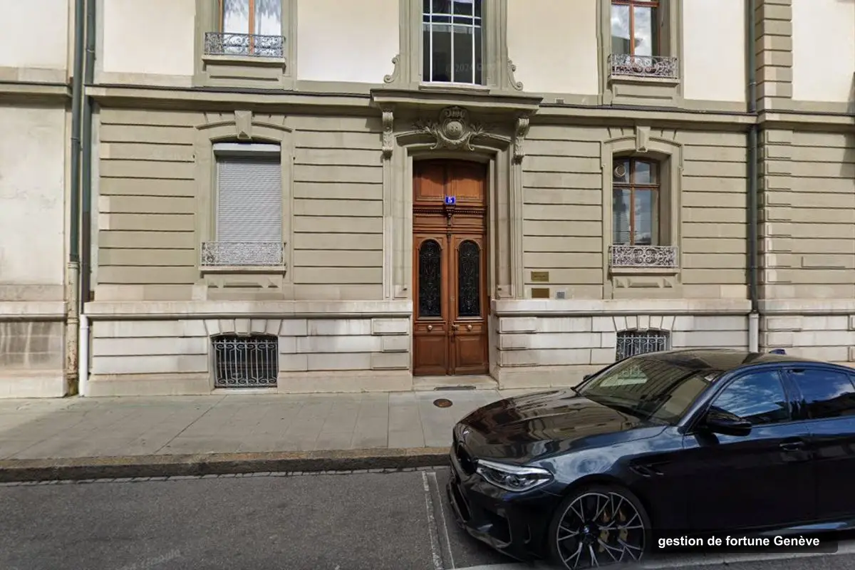 Immeuble des bureaux de SAGEFOR Société Anonyme de Gérance de Fortunes, Rue François-Bellot 5 à Genève