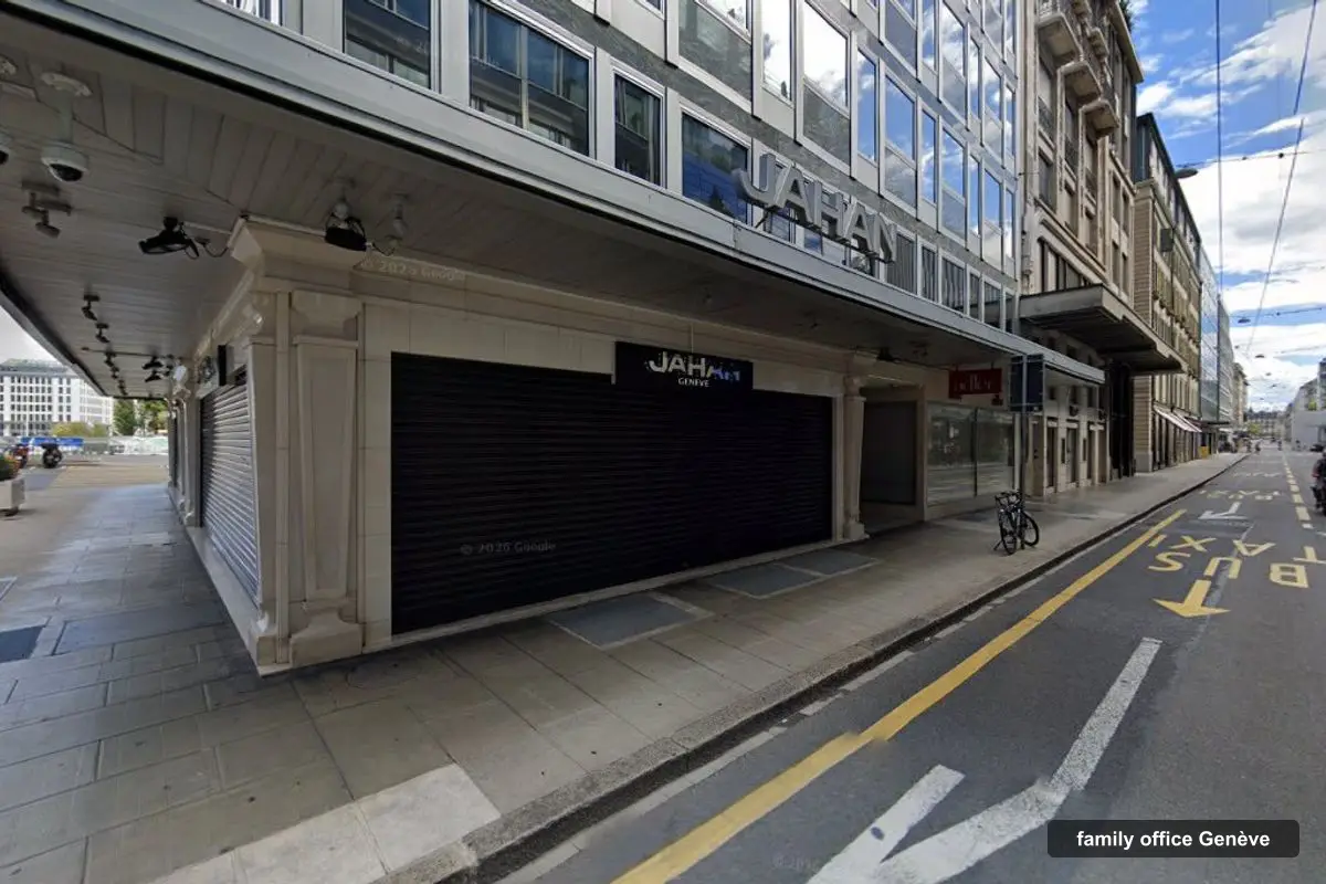 Building of Segetia Wealth Management's offices, rue du Rhône 23, Genève