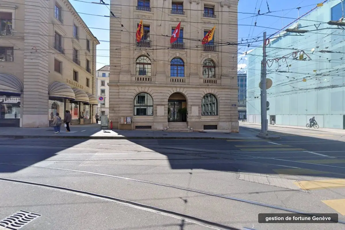Building of Société de gestion M&R's offices, Place de Longemalle 1, Genève