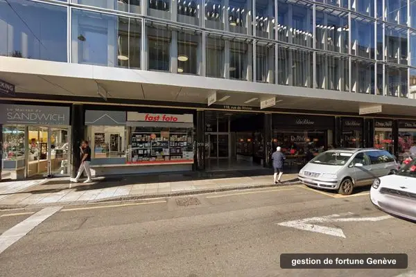 Immeuble des bureaux de Sogelac, rue du Rhône 118 à Genève