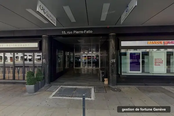 Immeuble des bureaux de Sterwen, Rue Pierre-Fatio 15 à Genève
