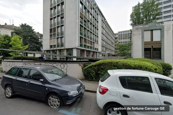 Immeuble des bureaux de Telomere Capital, route des Acacias 54 à Carouge GE