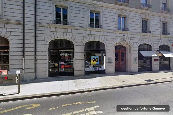 Immeuble des bureaux de Titanium Finance, Rue du Rhône 61 à Genève