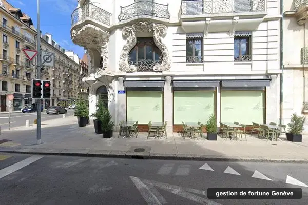 Immeuble des bureaux de Vip Asset Management, avenue Pictet-de-Rochemont 7 à Genève