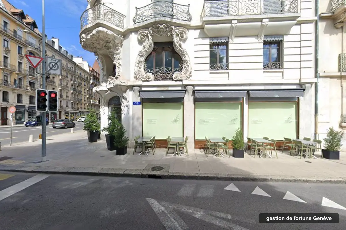 Immeuble des bureaux de Vip Asset Management, avenue Pictet-de-Rochemont 7 à Genève