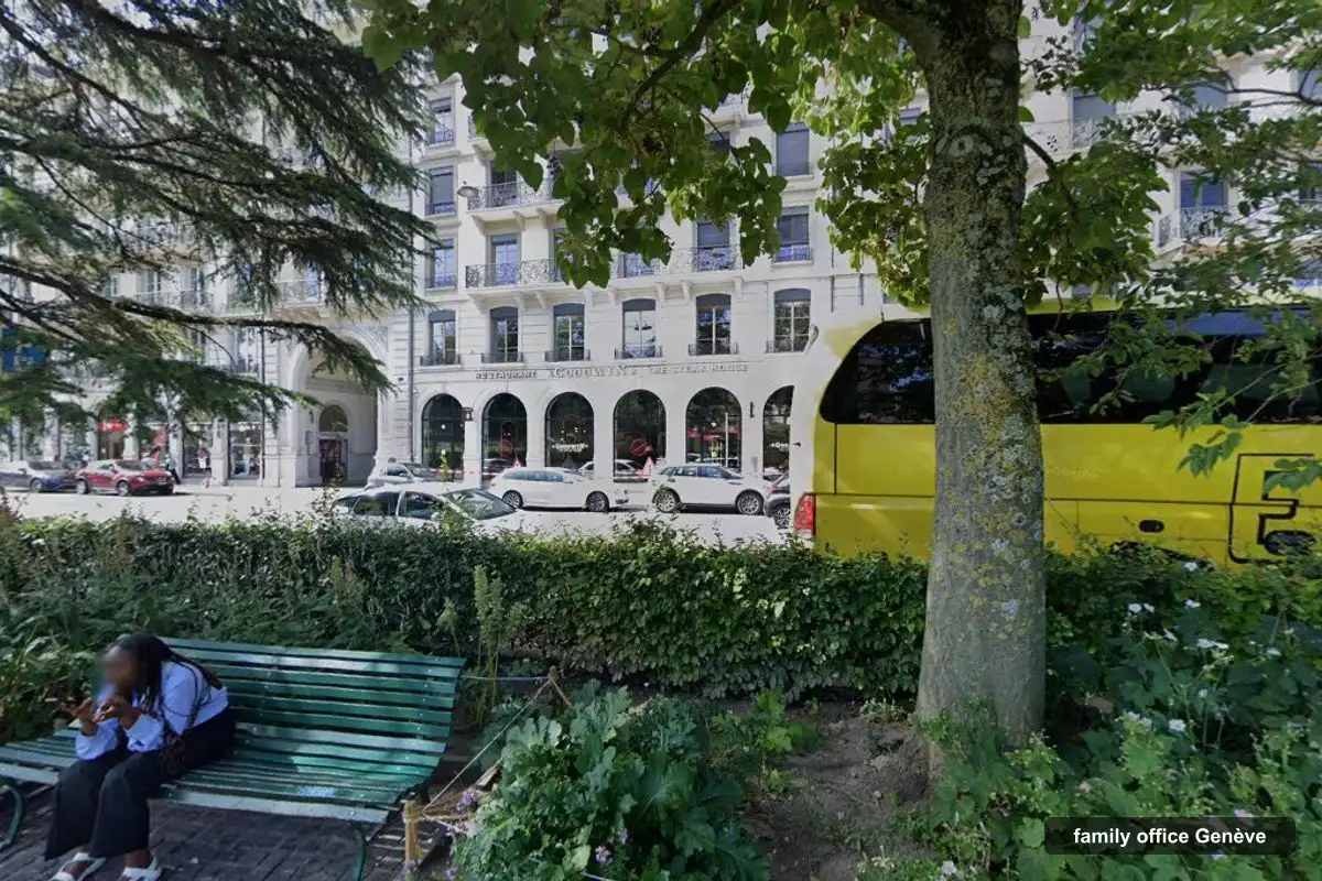 Building of Weisshorn Asset Management's offices, rue des Alpes 7, Genève